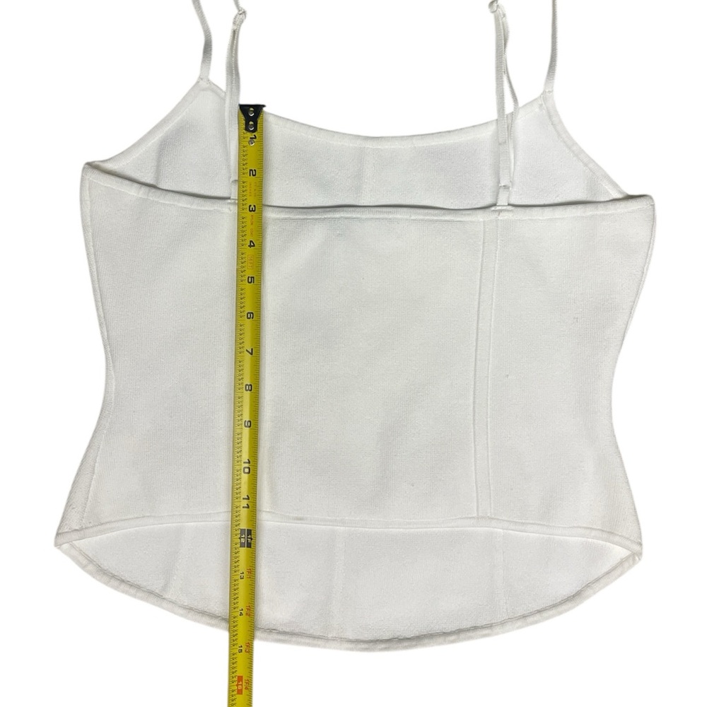 NWT Aritzia Babaton white corset top Size XL
Sculpt Knit Bustier Camisole - Picture 6 of 11